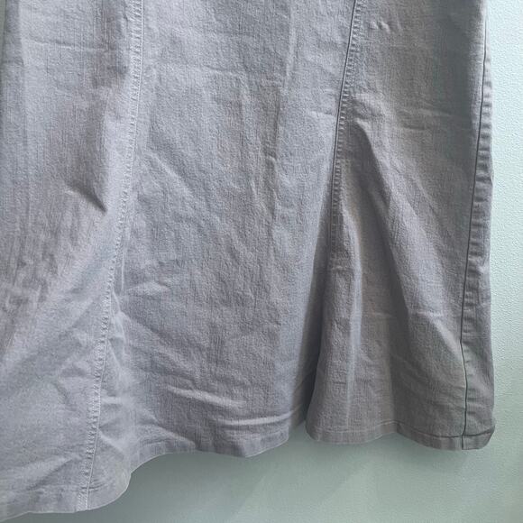 Vintage Y2K NYCC A-Line Stretchy Moco/Cream Midi Skirt Women's Size 12 - Picture 3 of 7